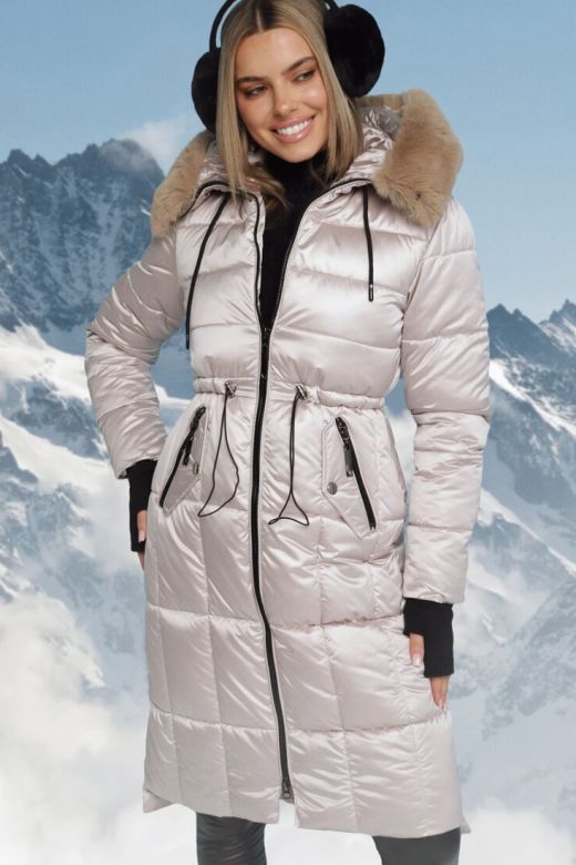 Dame Vinterjakke model Palermo i Beige