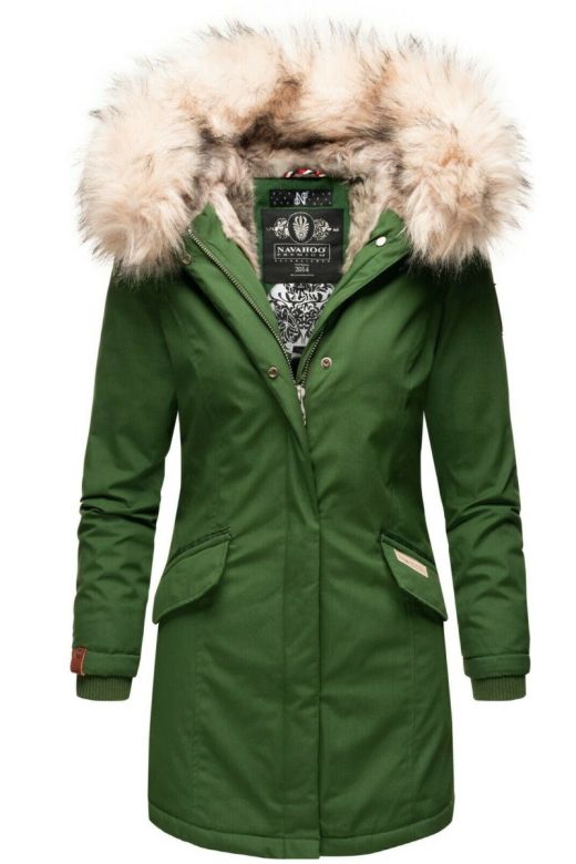 Dame Vinterjakke premium model Christalie i Grøn