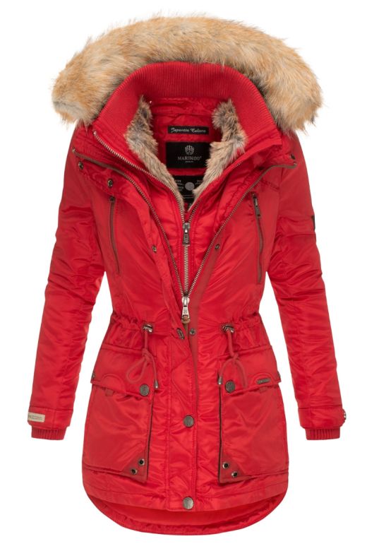Dame Vinterjakke Katie Rød