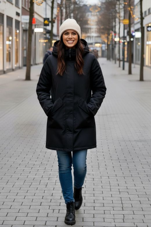 Dame Vinterjakke fra Danske Kopenhaken Mabel i Sort