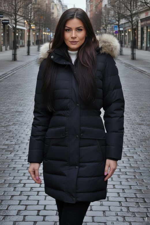 Dame vinterjakke i dansk design model Nordic