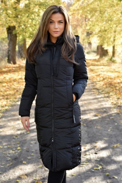 Dame Vinter jakke Calgary i Sort