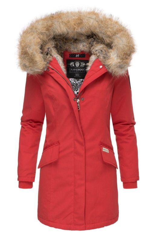 Dame Vinterjakke premium model Christalie i Rød