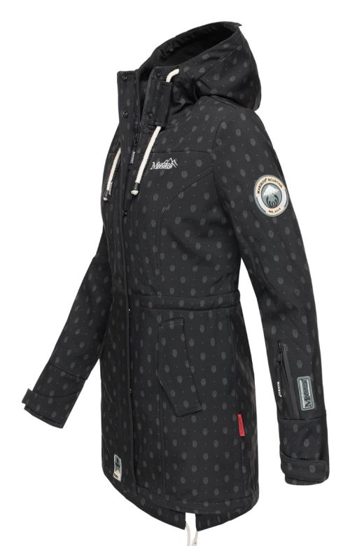 Flot Softshell outdoor jakke i Sort Logo