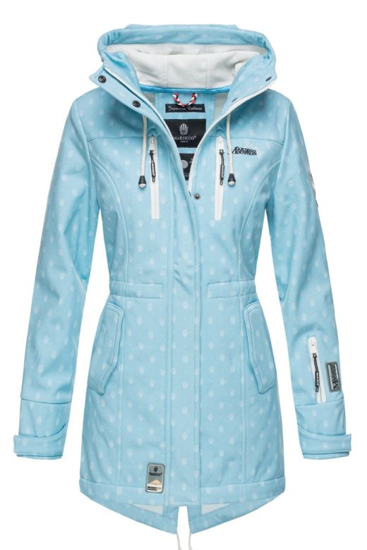 Flot Softshell outdoor jakke i lys blå Dot