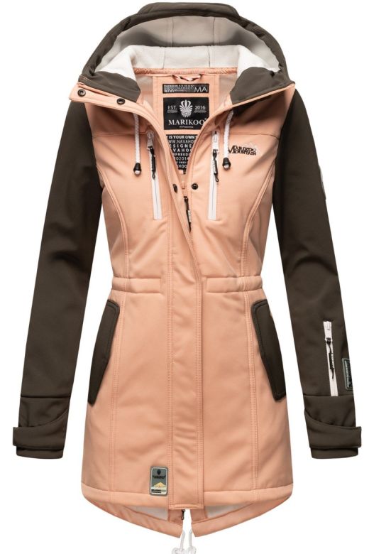 Dame Softshell outdoor jakke Rosa Grå