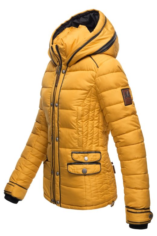 Kort Dame Vinterjakke Mausi - Gul