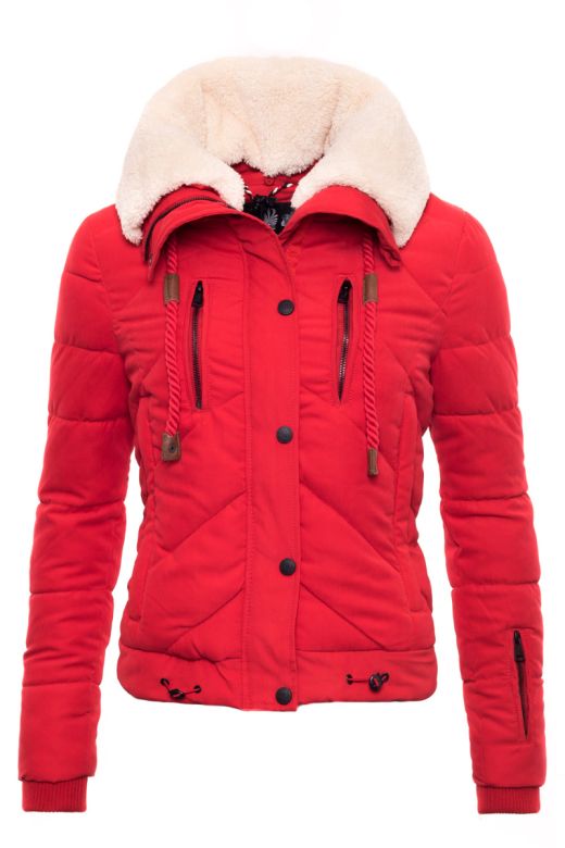 Kort Vinter jakke i Rød