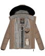 Dame Vinterjakke model Lovelenia i Taupe Beige