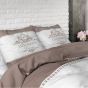 Luxurious Dreams Taupe sengetøj sæt i Bomuld