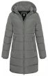 Lækker Dame Vinterjakke model Adele - Grå