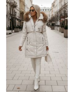 Dame LUX Vinterjakke model Candi i Beige