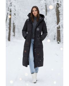 Dame Vinterjakke Dansk design model Kelly Sort