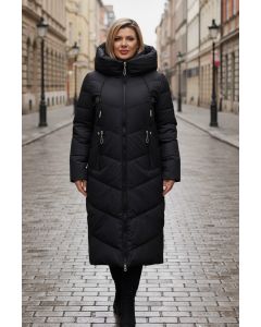 Dame Vinterjakke model Roma i Sort