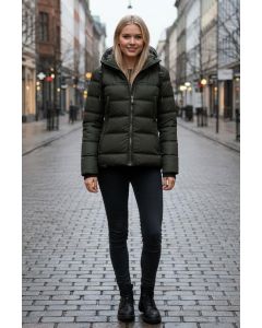 Dame jakke model Renesmene i Oliven Grøn