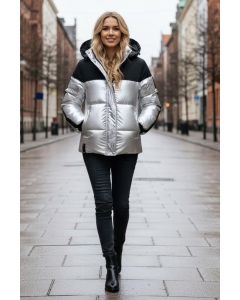 Dame dyne jakke Navahoo Sarafina i Sølv