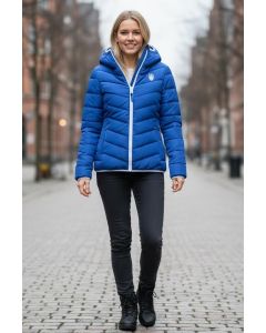 Sporty kort vintertjakke - Blue Jean