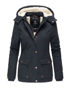 Dame Bomulds jakke Keikoo - Navy