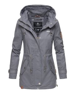 Dame Overgangsjakke i bommuld Nykoo - Mørk Grå