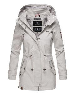 Dame Overgangsjakke i bommuld Nykoo - Lys Grå Dot