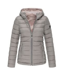 Dame dynejakke med hætte Lucy - Grå