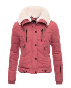 Kort Vinter jakke i Koral