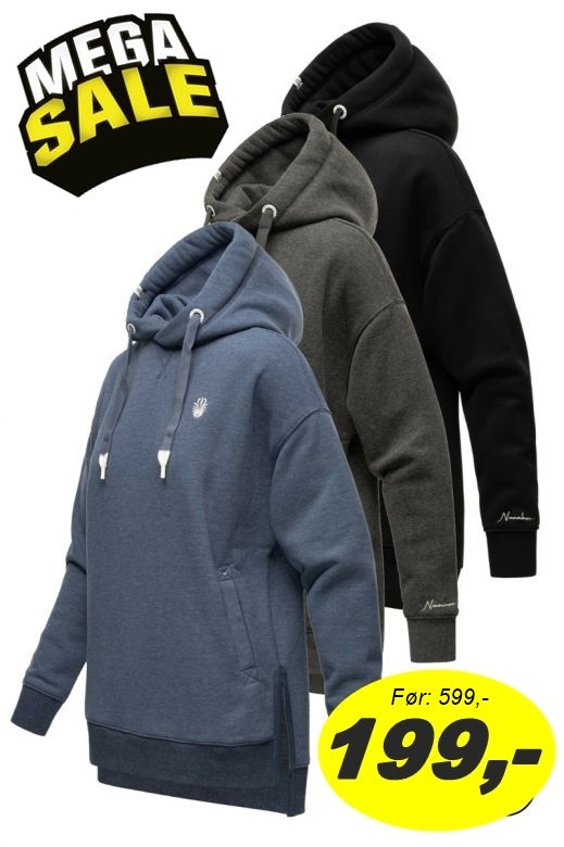 Lækker lux dame sweatshirt med hætte Angle