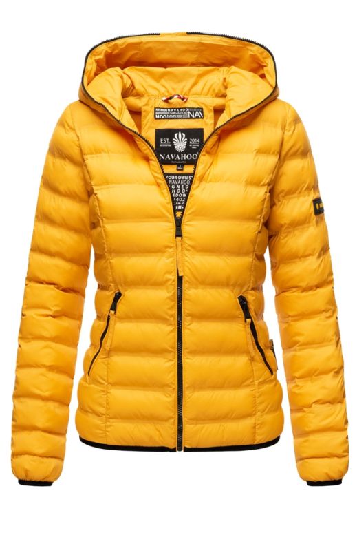 Damejakke kort model Navahoo Neevia i Gul