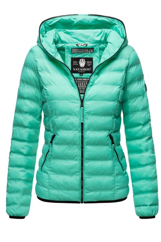 Damejakke kort model Navahoo Neevia i Auqa Green