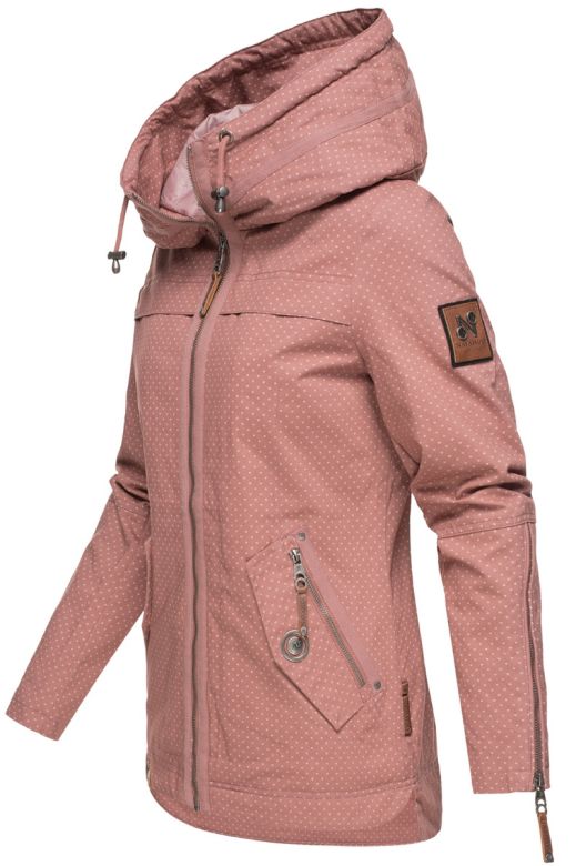 Dame Overgangsjakke i bomuld Wekoo - Rosa Dot