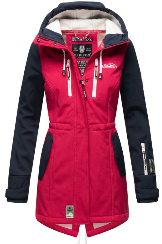Dame Softshell outdoor jakke Pink Navy