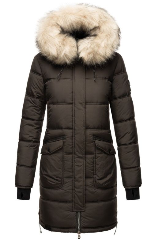 Dame vinterjakke model Chaskale i Mørk Grå