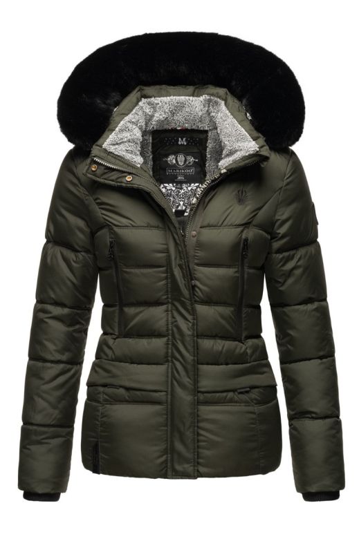 Dame Vinterjakke model Lovelenia i Oliven Grøn