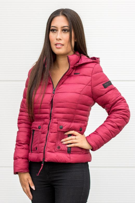 Lilly let dun overgangs jakke i Bordeaux