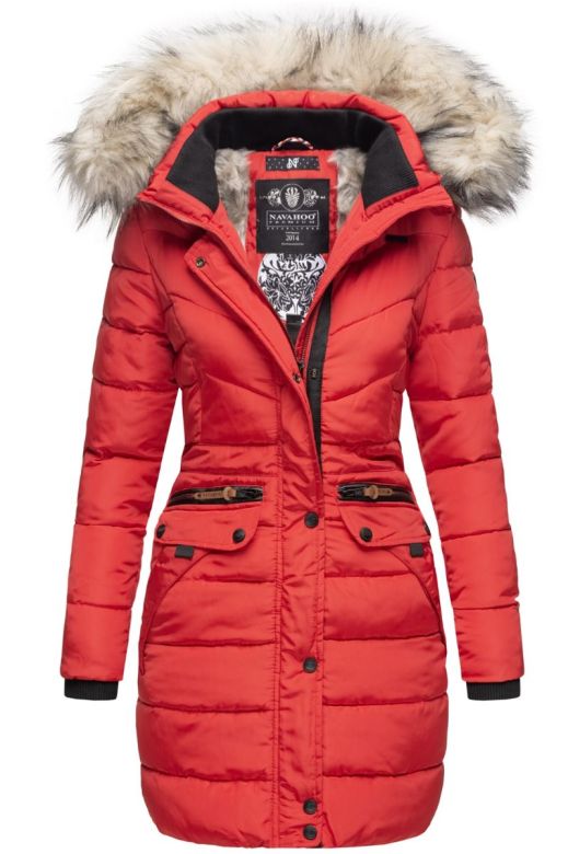 Dame vinterjakke model Paulina i Rød