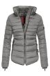 Kort Amber vinter jakke Grå
