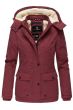 Dame Bomulds vinterjakke Marikoo Keikoo - Bordeaux Dot