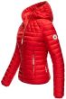 Dame dun jakke med hætte Smukke Rød
