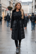 Dame Trenchcoat Vinterjakke model Pauline Sort