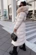 Dame vinter jakke model Diva i Beige