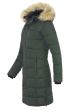 Dame Vinterjakke med aftagelig fake fur Pels model Paris i Grøn