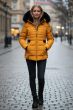 Dame Vinterjakke Melikas i Gul