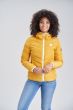 Sporty kort vinterjakke - Gul