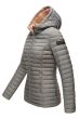 Dame dynejakke med hætte Marikoo Asraa - Grå