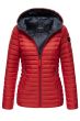 Dame dynejakke med hætte Marikoo Asraa - Rød