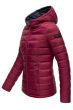 Dame dynejakke med hætte Lucy - Bordeaux