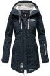 Dame Softshell outdoor jakke Navy dots
