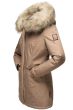 Dame Vinterjakke premium model Christalie i Taupe Gray