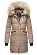 Dame vinterjakke model Chaskale i Taupe Beige
