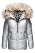 Dame Vinterjakke med stor pels model Tikunas i Sølv